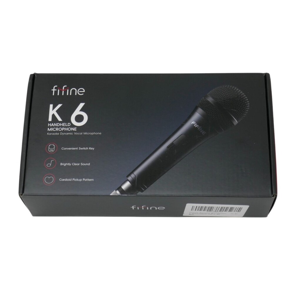 Fifine Technology K6 Black Handheld Karaoke Dynamic Vocal Microphone